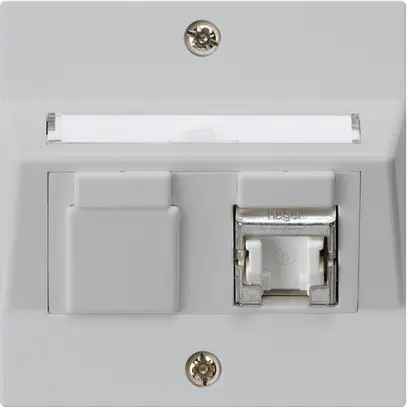 Kit di montaggio INC kallysto A cat.6 1RJ45/s grigio chiaro 