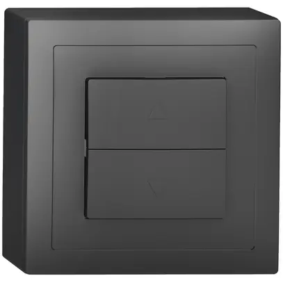 Interrutore per tapparelle AP Sidus, 1-canale, antracite 