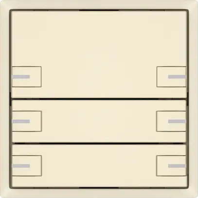 Poussoir universel EDIZIO.liv UNI SNAPFIX® a.LED RGB 3× comm.2T cr 