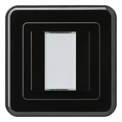 Pulsante INC Hager basico C KNX doppio nero 