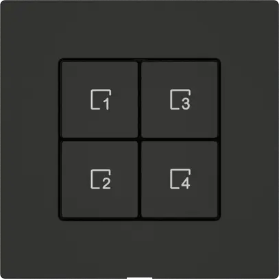 Poussoir scènes EDIZIO.liv Wiser SNAPFIX® 4 scènes 4 touches no 