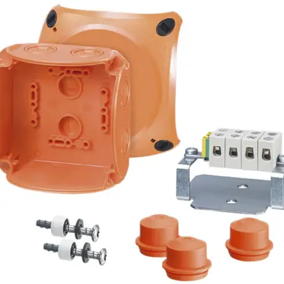 Boîte de dérivation AP Hensel 5 pôles 1.5…4mm² orange 