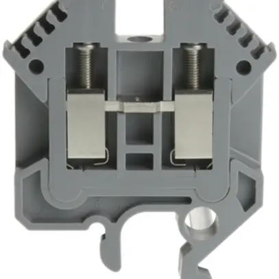 Borne de passage joignable Woertz 0.5…4mm² 32A 1000V vis 2×1 barre G gris 