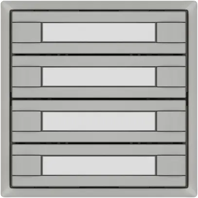 Pulsante KNX RGB EDIZIO.liv SNAPFIX® sensore temp.s.LED targ.4× com.2T grc 