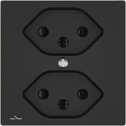 Presa EDIZIO.liv SNAPFIX® 2×T13 1×S con shutter ne 