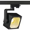 Projecteur LED EURO CUBE, 28.5W 2100lm 3000K 60° a.daptateur 3-phases IP20 noir 
