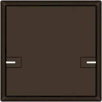 Poussoir KNX RGB EDIZIO.liv SNAPFIX® capteur temp.RGB-LED 1× comm.2T br 