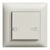 Tasto INC ZEP 1c/1t ON-OFF con LED EDIZIOdue grigio chiaro 