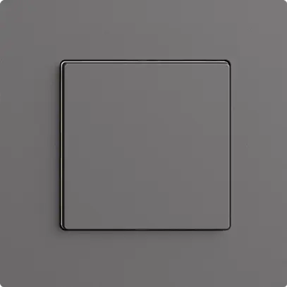 Station secondaire 1K/1T pour interrupteur Edue Wiser gris foncé 