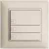 UP-Taster KNX 3-fach EDIZIOdue crema RGB mit LED 