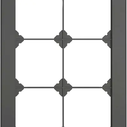En-tête ENC EDIZIO.liv SNAPFIX® 3×2 pour combinaisons au choix gris foncé 