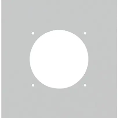 Placca d.montaggio INC robusto 3×1 alluminio, grigio 