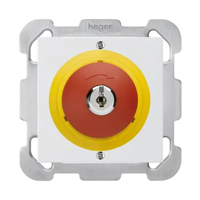 Contatto rotativo a chiave INC kallysto B ARRESTO DI EMERGENZA bianco 