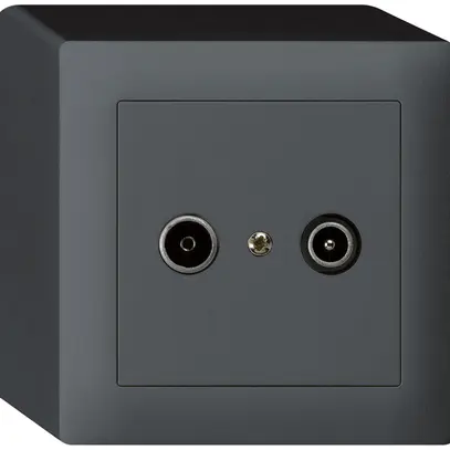 Presa di passaggio AP kallysto R/TV 14dB antracite 