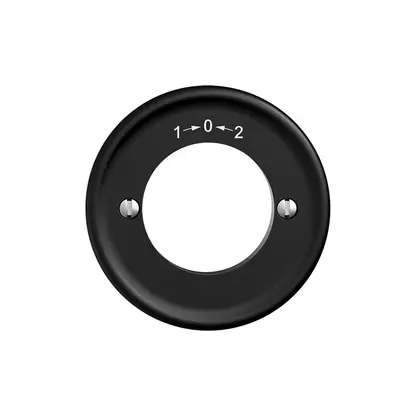 Kit frontale STANDARDdue 1->0<-2 nero per pulsante girevole 