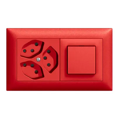 Combinazione INC EDIZIOdue 3×T13 +3/1P berry orizzontale 