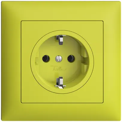 Presa SCHUKO INC EDIZIOdue FMI, 16A, 250VAC, L+N+PE lemon 