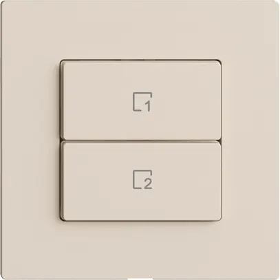 Szenentaster 2 Szenen vertikal/2T WLAN Edue Wiser crema 