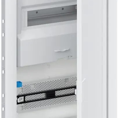 Tableau de distribution ENC ABB 24UM avec plaque perforée et porte ventilée WiFi 