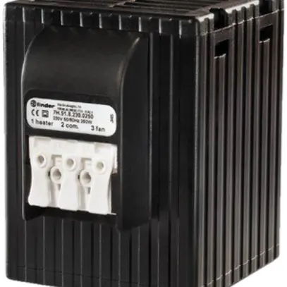 Dispositivo di riscaldamento Finder 250W con soffiante 1A 230VAC 