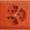 Prise INC EDIZIOdue BKE 3×T13 orange 