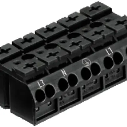 Morsetto di raccordo WAGO 5-L nero 