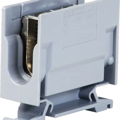 Morsetto di derivazione Woertz 16…35mm² 125A 750V vite 2×1 guida DIN 35mm gr 