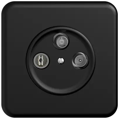 Prise antenne ENC TV-R-SAT STANDARDdue SNAPFIX® DB52 prise de dérivation no 