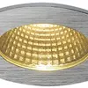 Downlight LED INC SLV PATTA-I, 12W 800lm 3000K rond IP65 alu brossé 