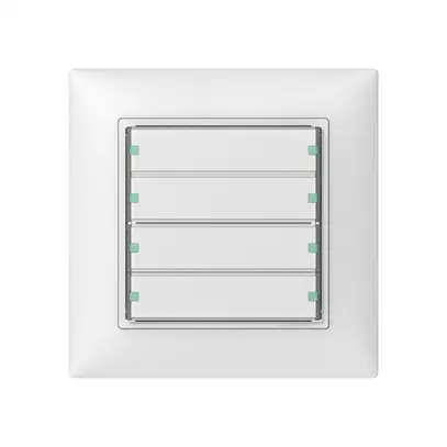 Pulsante INC SIDUS 4/8 con LED bianco 