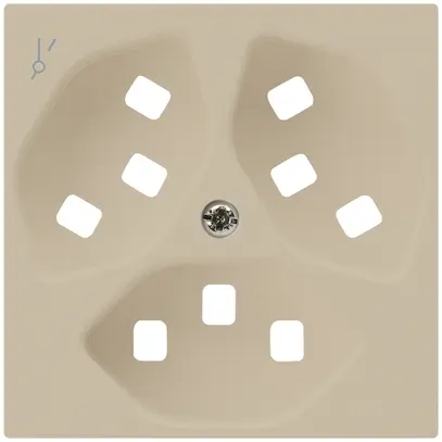 Plaque frontale pour prise Hager kallysto 3×T23 1×S H beige 