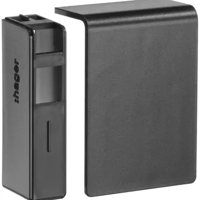 Pezzo finale Hager per SL20055 nero 