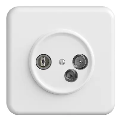 Presa antenna INC TV-R-dati DD15 5…65MHz STANDARDdue bianco 