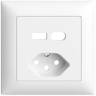 Kit di montaggio INC Feller EDIZIOdue per presa USB tipo A+C + tipo 13 bianco 