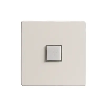 Kit de recouvr. EDIZIOdue elegance pour poussoir simple blanc arctique 