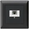 Presa di raccordo INC kallysto.line 1×RJ45s nero 