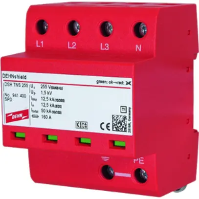 Kombi-Ableiter DEHN/elvatec shield TNS Typ 1+2/Klasse I+II 