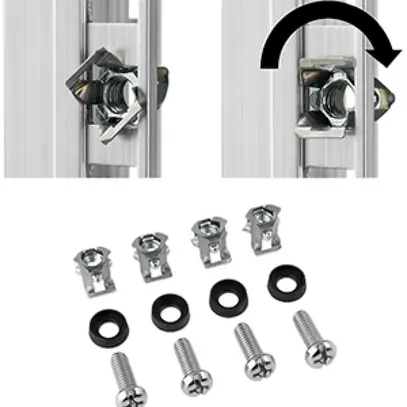 Befestigungsgarnitur 19" Minkels Easy, 25 Stk. 