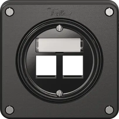 Kit di montaggio Feller Keystone, per uscita diritta, doppio, ne 