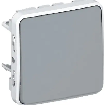 Interruttore a bilico PLEXO 3/1L grigio 
