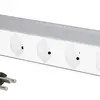 Presa multipla PDU 19" MH maxCONNECT 8×T13 1UA Td 3×1.5mm² 3m alu/bianco 