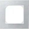Cadre de recouvrement KAL.art 1×1 94×94mm acier fin brossé 