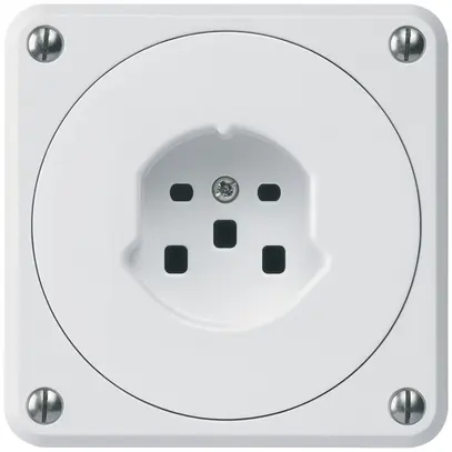 Presa INC HA robusto tipo 25 con morsetti a innesto bianco 