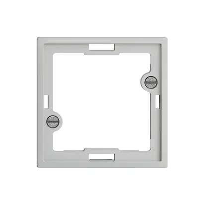 Plaque frontale EDIZIOdue gris clair pour lampe témoin plate 