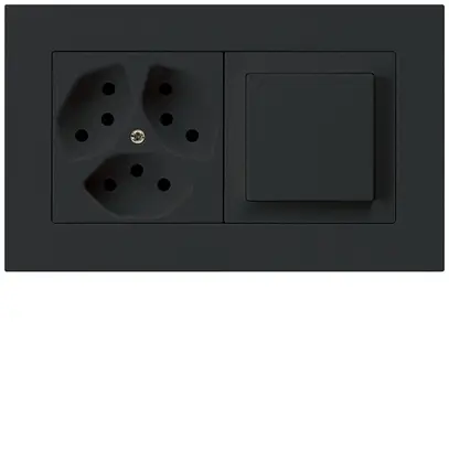 Combinazione INC kallysto.pro grd.I-I horizontale 3×tipo 13+interruttore S3 ne 