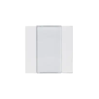 Faccia pulsante Hager basico KNX doppio bianco 45×45mm 