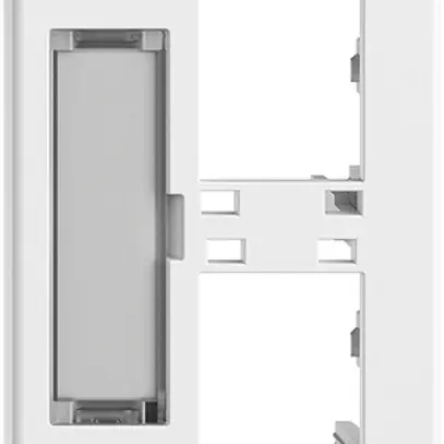 Kit de montage INC Feller FLF 3/5, pour 2×RJ45 freenet, sortie droite, blanc 