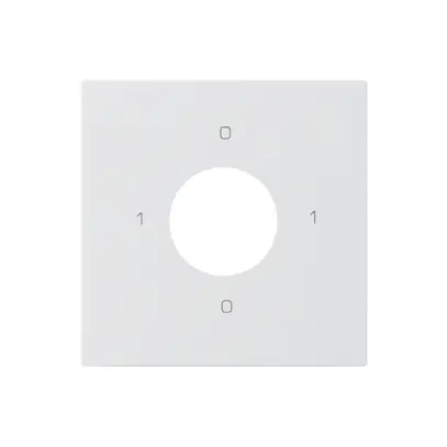 Kit frontal pour interrupteur à clé S0 60×60mm kallysto 0-1-0-1 blanc 