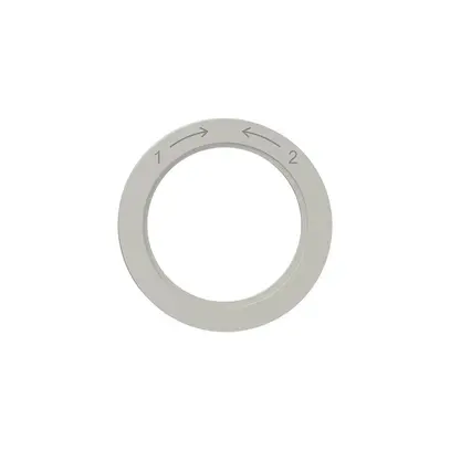 Disque indicateur NEVO, p.interrupteur rotatif, 1-> <-2, gris clair 