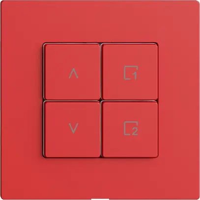 Interruttore tapparelle 1K/4T scena Edue Wiser berry 